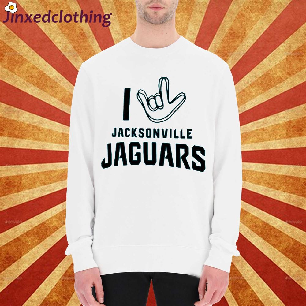 Jacksonville Jaguars Homage The Nfl Asl Collection By Love Sign Tri-blend T-shirt 
